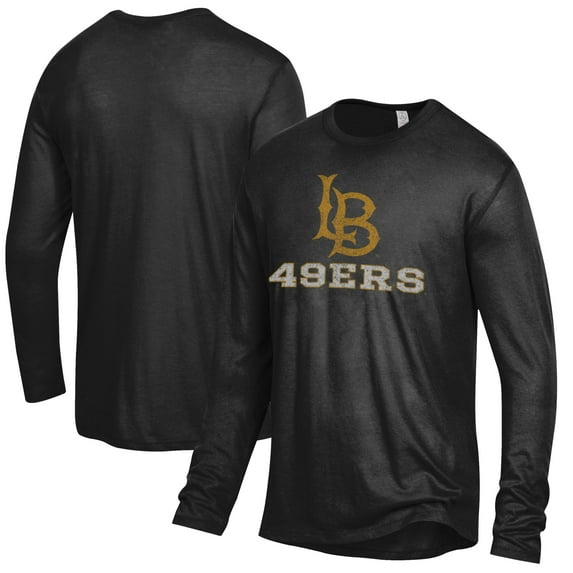 Men's Black Cal State Long Beach The Beach Keeper Long Sleeve T-Shirt