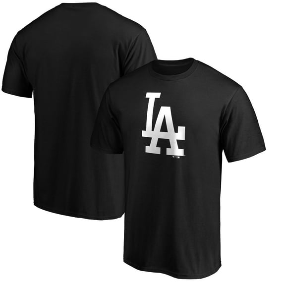 Men's Fanatics Black Los Angeles Dodgers Official Logo T-Shirt