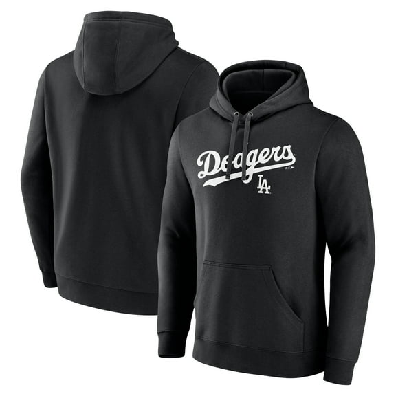 Men's Black Los Angeles Dodgers Series Sweep Pullover Hoodie