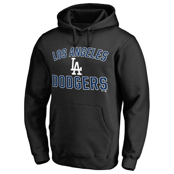 Men's Black Los Angeles Dodgers Team Victory Arch Pullover Hoodie