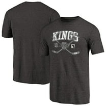 Men's Black Los Angeles Kings Vintage Collection Line Shift Tri-Blend T-Shirt