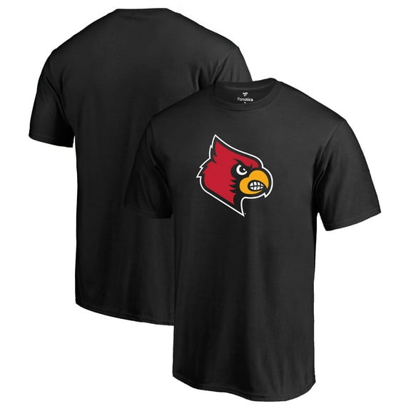 Men's Black Louisville Cardinals Primary Logo T-Shirt