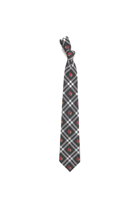Men's Black Louisville Cardinals Rhodes Tie