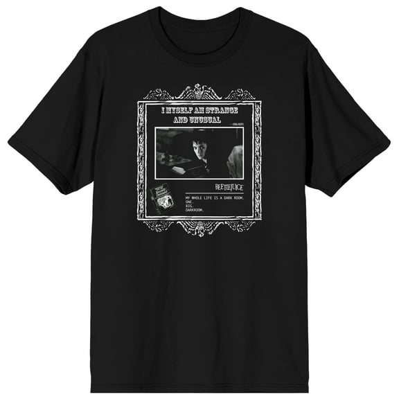 Men's Black Lydia Deetz Novelty Beetlejuice T-shirt-M
