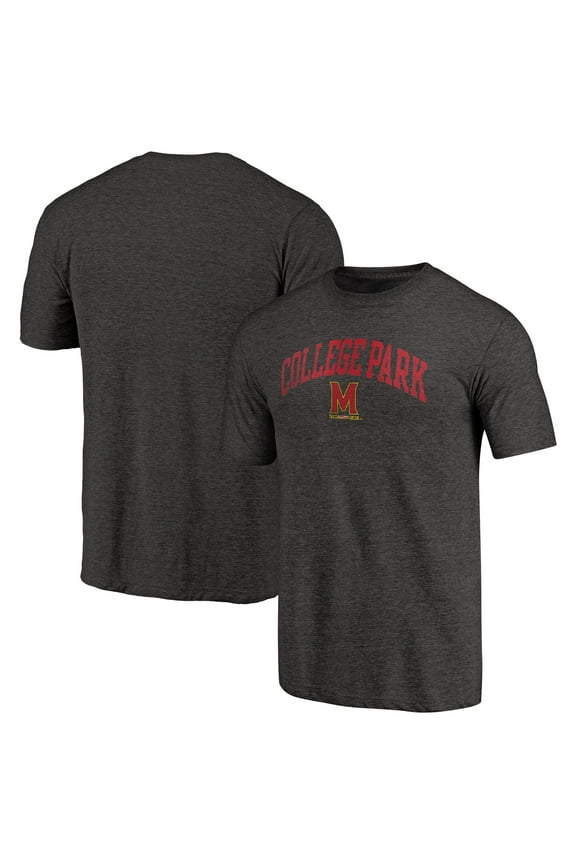 Men's Black Maryland Terrapins Arched City Tri-Blend T-Shirt