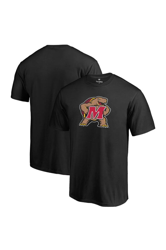 Men's Black Maryland Terrapins Primary Logo T-Shirt
