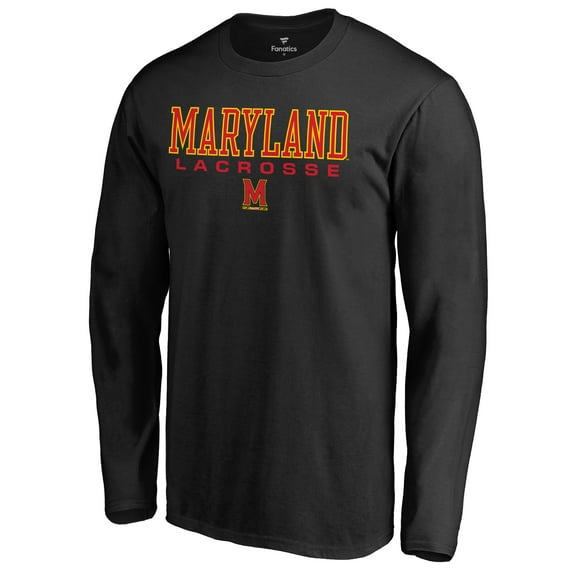 Men's Black Maryland Terrapins Team Unity Lacrosse Long Sleeve T-Shirt