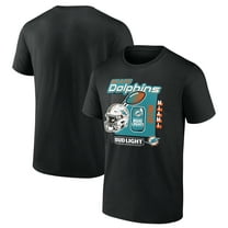 Men's Black Miami Dolphins Bud Light T-Shirt