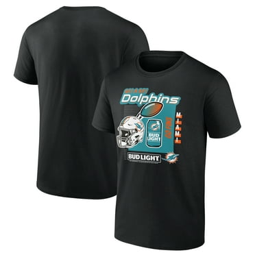 Men's Black Miami Dolphins Bud Light T-Shirt