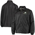 thumbnail image 1 of Men's Black Miami Dolphins Coaches Classic Raglan Full-Snap Windbreaker Jacket, 1 of 4