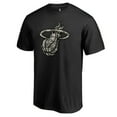 thumbnail image 1 of Men's Black Miami Heat Cloak Camo T-Shirt, 1 of 3