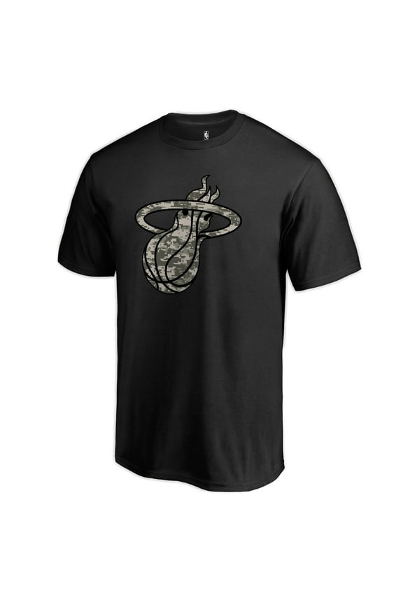 Men's Black Miami Heat Cloak Camo T-Shirt