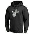thumbnail image 1 of Men's Black Miami Heat Marble Logo Pullover Hoodie, 1 of 3