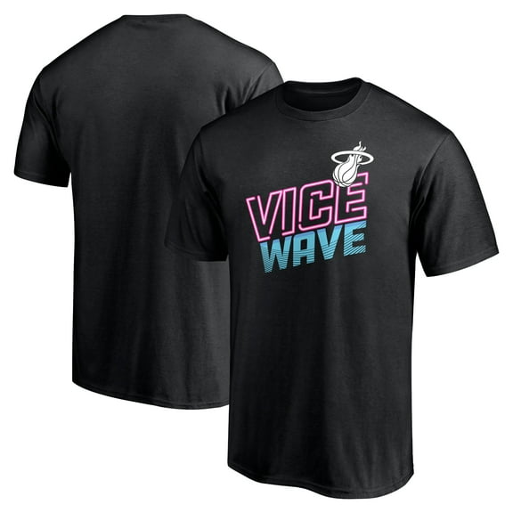 Men's Black Miami Heat Push Ahead T-Shirt