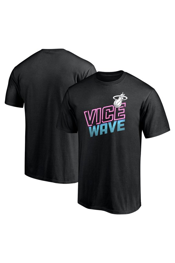 Men's Black Miami Heat Push Ahead T-Shirt