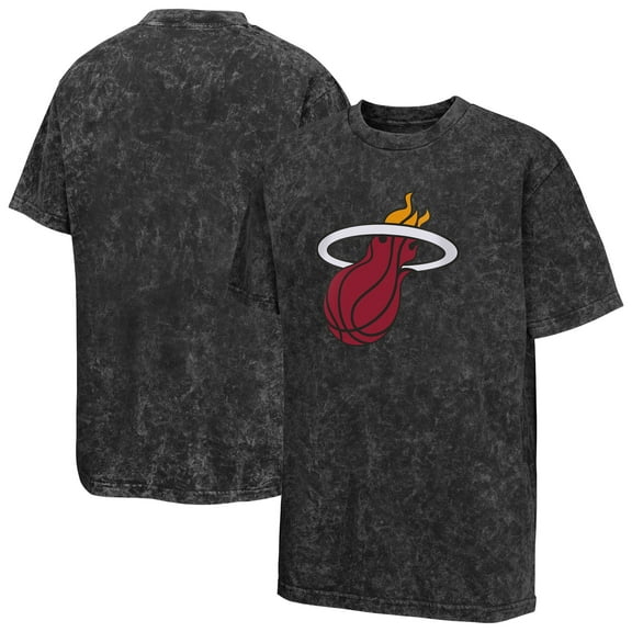 Youth  Black Miami Heat Rugged Defense T-Shirt