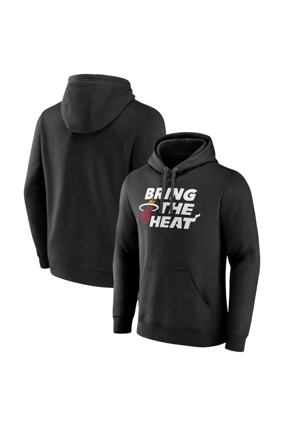 Men's Black Miami Heat Team Pride Pullover Hoodie