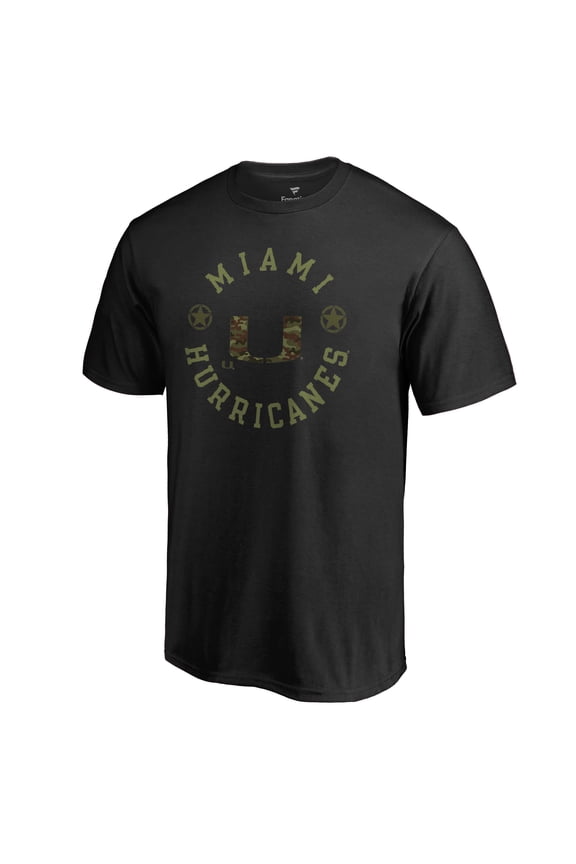 Men's Black Miami Hurricanes Liberty T-Shirt