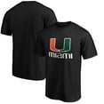 thumbnail image 1 of Men's Black Miami Hurricanes Lockup Team T-Shirt, 1 of 3
