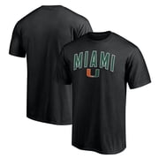 Men's Black Miami Hurricanes Tall Engage Arch T-Shirt