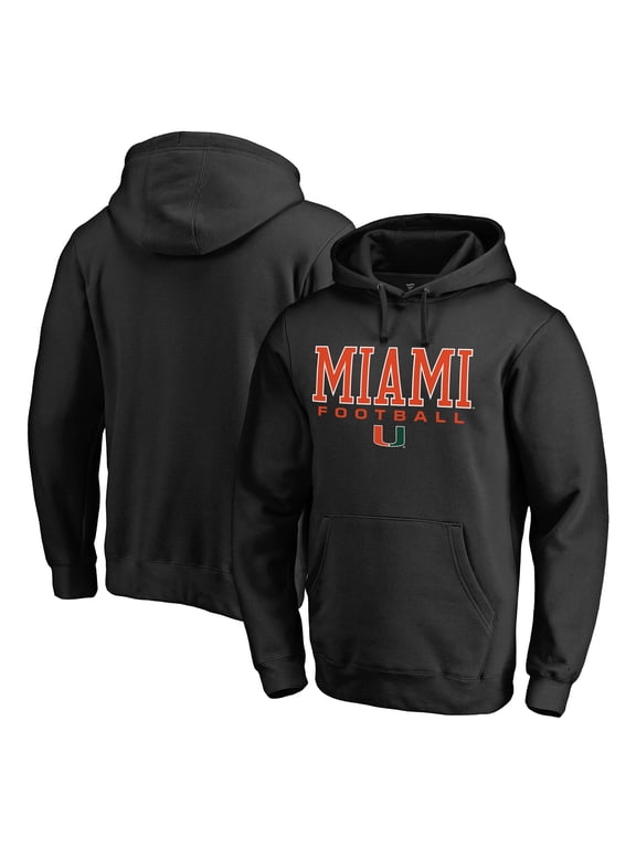 Men's Black Miami Hurricanes Team Unity Football Pullover Hoodie