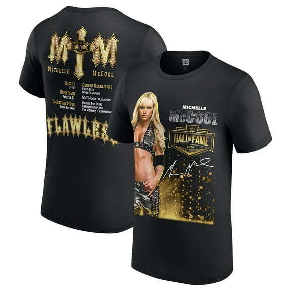 Men's Black Michelle McCool WWE Hall of Fame Class of 2025 T-Shirt
