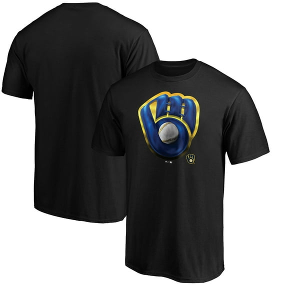 Men's Black Milwaukee Brewers Midnight Mascot T-Shirt