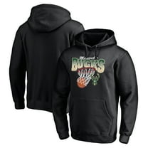 Men's Black Milwaukee Bucks Balanced Floor Pullover Hoodie