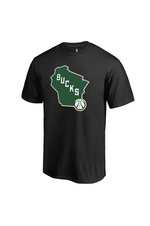 Men's Black Milwaukee Bucks Bucks State Hometown Collection T-Shirt