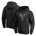 thumbnail image 1 of Men's Black Milwaukee Bucks Marble Logo Pullover Hoodie, 1 of 3