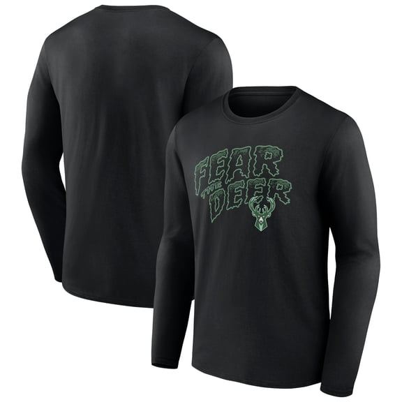 Men's Black Milwaukee Bucks Team Pride Long Sleeve T-Shirt