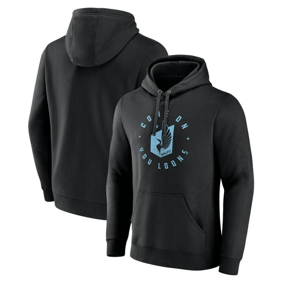 Men's Black Minnesota United FC Hometown Collection Logo Pullover Hoodie