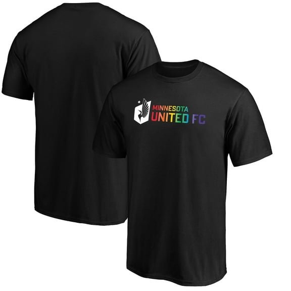 Men's Black Minnesota United FC Pride Logo T-Shirt