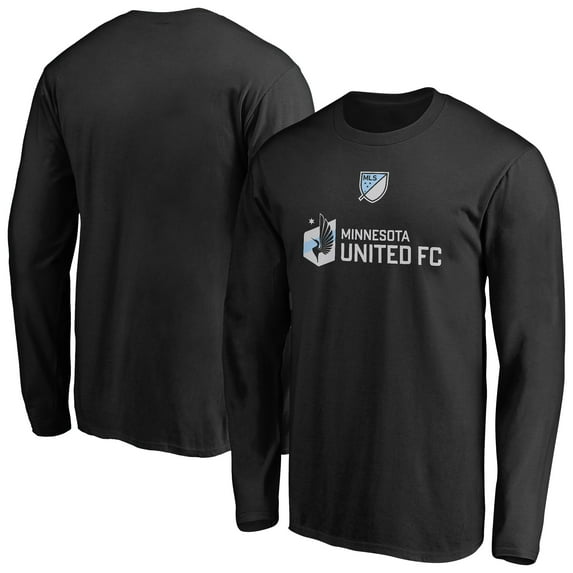 Men's Black Minnesota United FC Shielded Long Sleeve T-Shirt