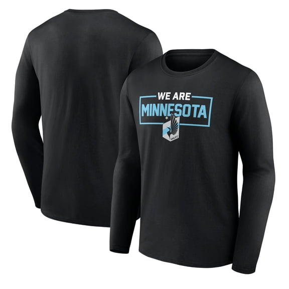 Men's Black Minnesota United FC We Are Long Sleeve T-Shirt