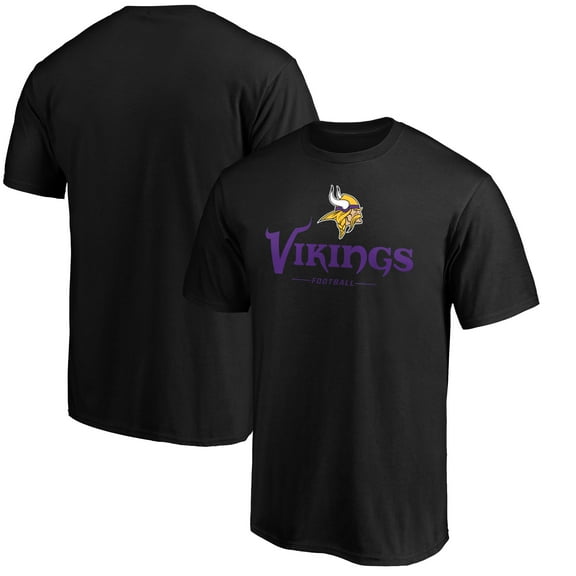 Men's Black Minnesota Vikings Team Lockup T-Shirt