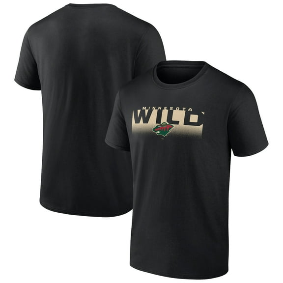 Men's Black Minnesota Wild Solid Formation T-Shirt