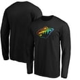 thumbnail image 1 of Men's Black Minnesota Wild Team Pride Logo Long Sleeve T-Shirt, 1 of 3