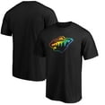 thumbnail image 1 of Men's Black Minnesota Wild Team Pride Logo T-Shirt, 1 of 3