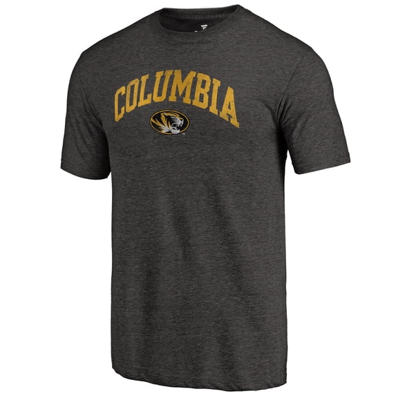 Men's Black Missouri Tigers Arched City Tri-Blend T-Shirt