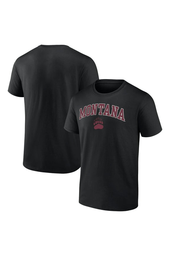 Men's Black Montana Grizzlies Campus T-Shirt