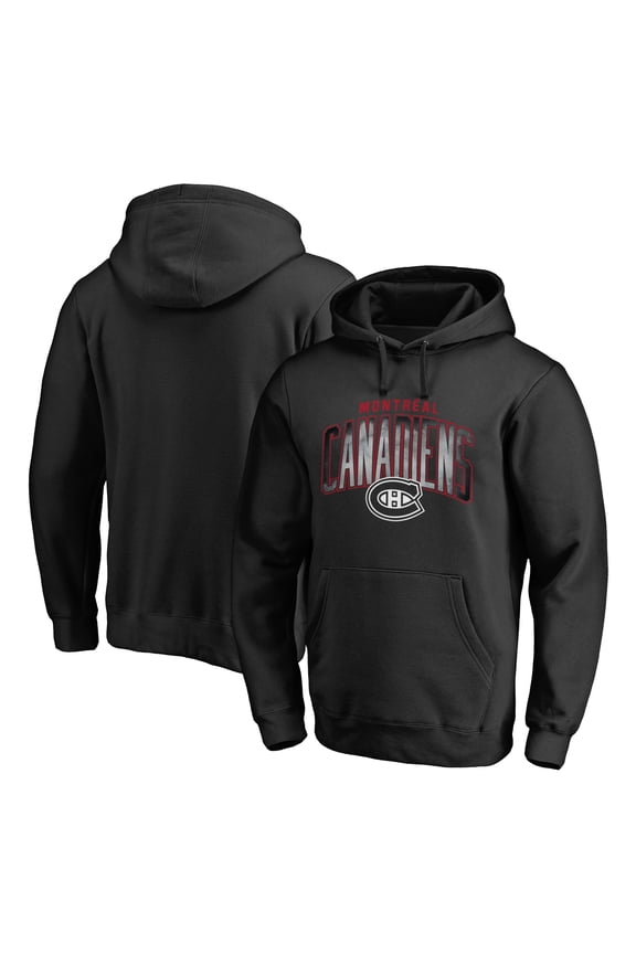 Men's Black Montreal Canadiens Arch Smoke Pullover Hoodie
