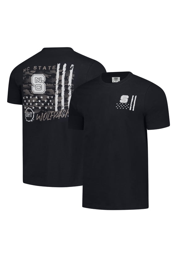 Men's  Black NC State Wolfpack Comfort Colors OHT Camo Overlay T-Shirt