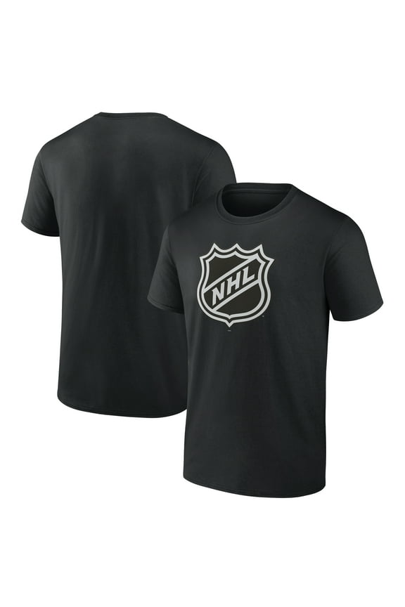 Men's  Black NHL Shield Logo T-Shirt