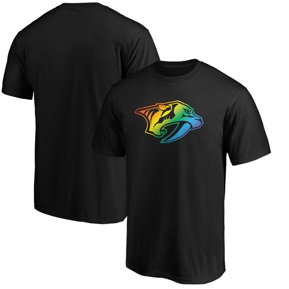 Men's Black Nashville Predators Team Pride Logo T-Shirt