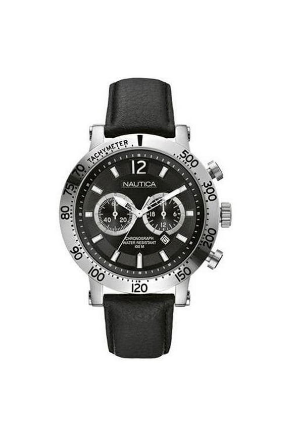 Men's Black Nautica NWS Chronograph Watch N20096G