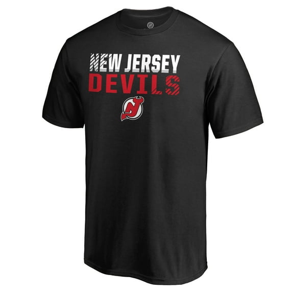 Men's Black New Jersey Devils Iconic Collection Fade Out T-Shirt