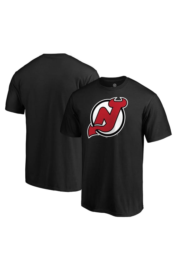 Men's Black New Jersey Devils Logo T-Shirt