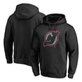 thumbnail image 1 of Men's Black New Jersey Devils Static Logo Pullover Hoodie, 1 of 3