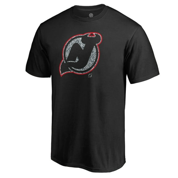 Men's Black New Jersey Devils Static Logo T-Shirt
